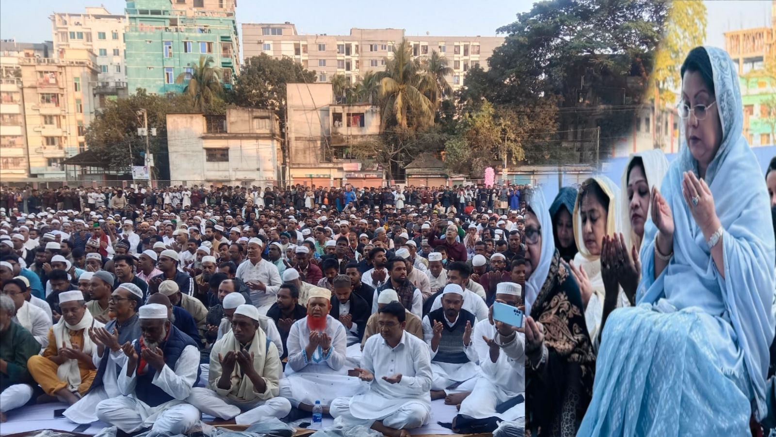 বেগম খালেদা জিয়ার জন্য সুস্থতা ও দীর্ঘায়ু কামনা করে গণদোয়া অনুষ্ঠিত 