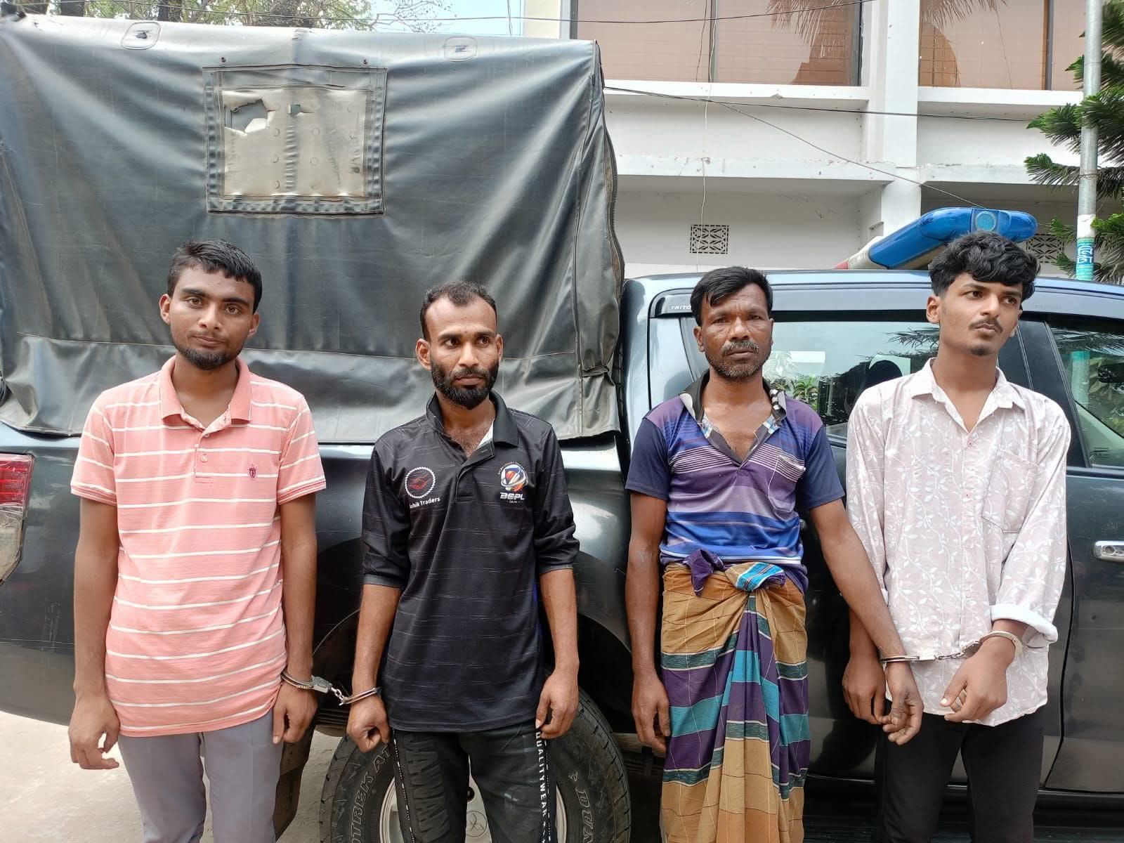 গোবিন্দগঞ্জে ৪ মাদক সেবনকারী গ্রেপ্তার, প্রত্যেকের ৬ মাসের কারাদণ্ড