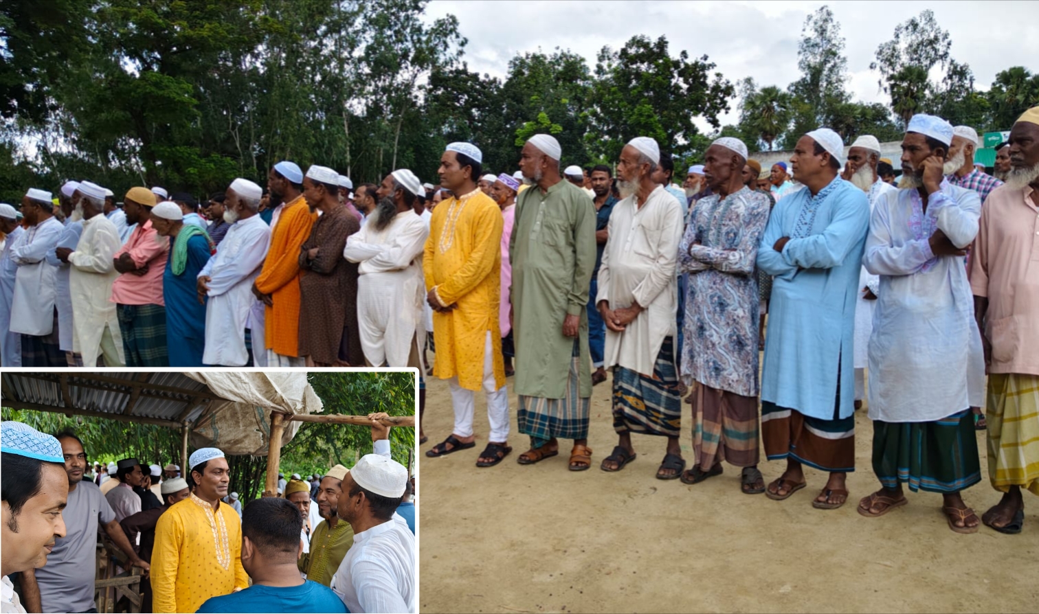 জয়তুলে গ্রাম্য চিকিৎসক আজিজুর রহমানের জানাজায় চেয়ারম্যান প্রার্থী এস এম রুবেল
